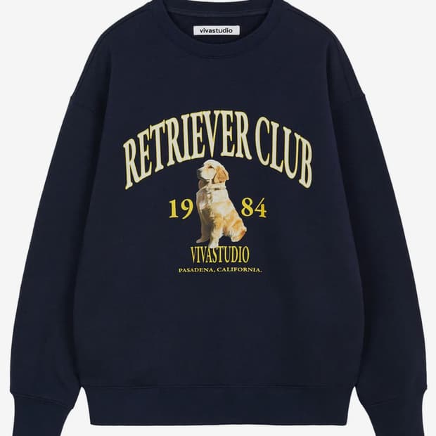 비바스튜디오 RETRIEVER CREWNECK [NAVY]