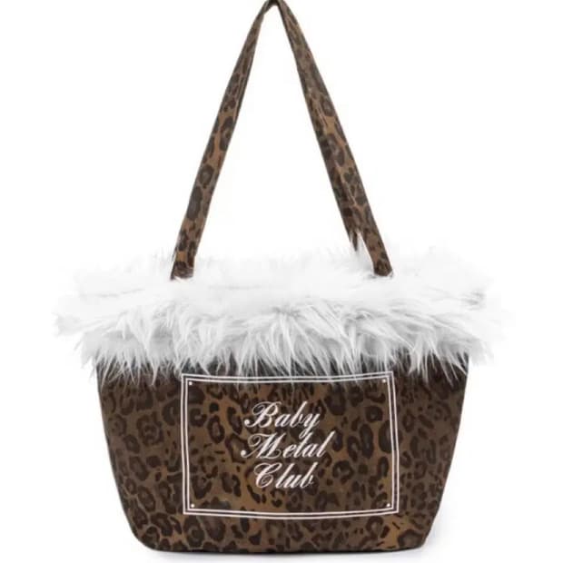 베메클 샤기백 화이트  베이비메탈클럽 샤기 베이비 퍼 갸루 가방 bmc