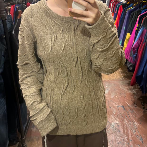 [Hi] 그레이 패턴 스웨터 니트 