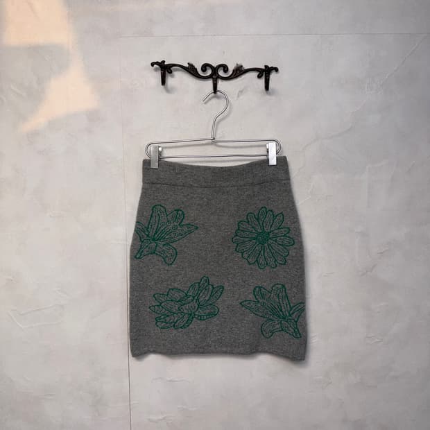 Mardi Mercredi wool blended daisy skirt 