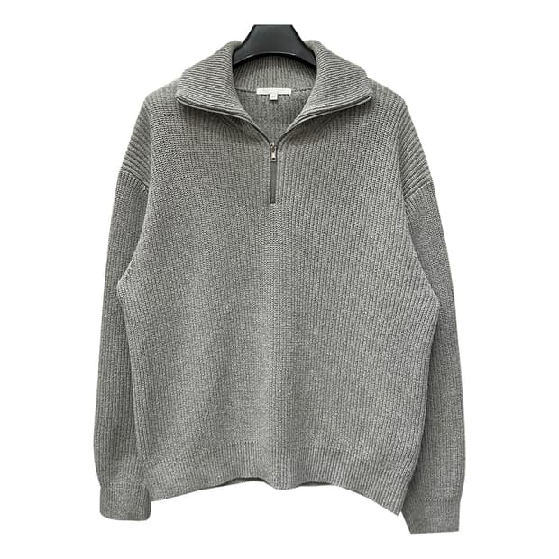 키뮤어 오버핏 워셔블 하프집업 니트 M