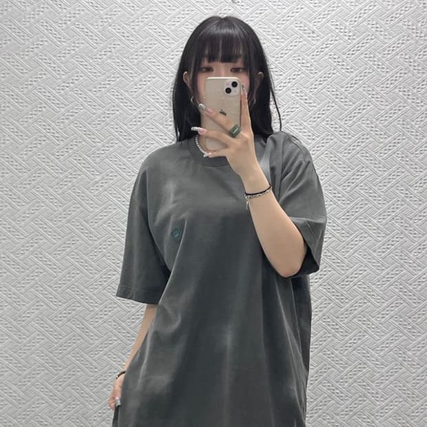 솔리드옴므 타이다이 스트릿펑크 그래픽 나비 반팔티 100 C12671
