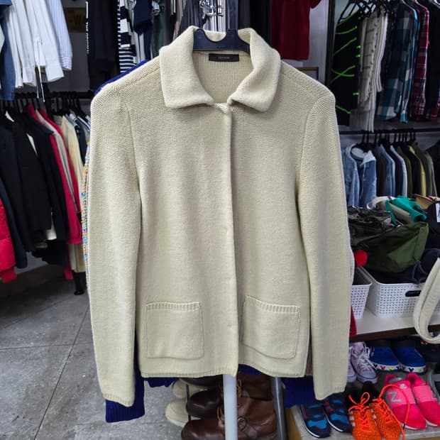 SYSTEM 시스템 아이보리 니트 가디건 (1316)