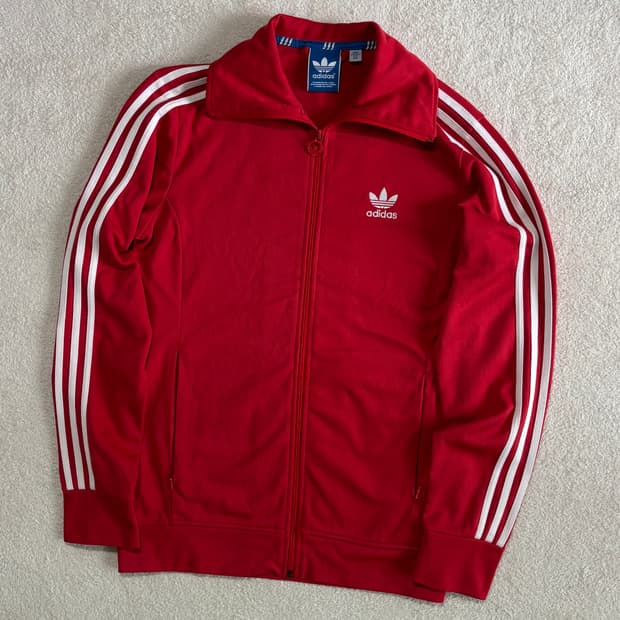 아디다스 신유로파 레드 트랙탑 져지