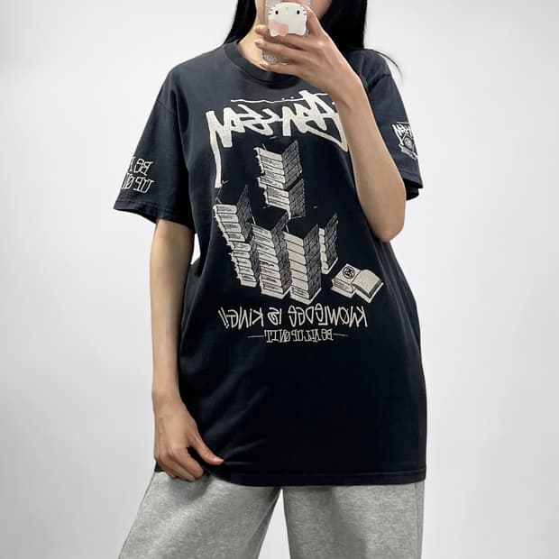 스투시 00s 올드스쿨 knowledge 반팔 티셔츠
