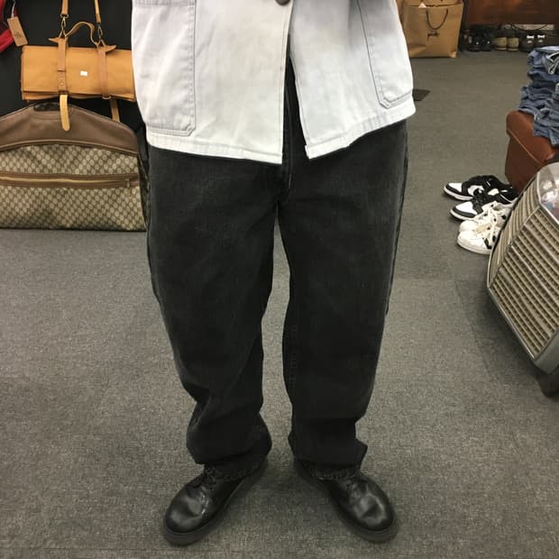 90s Levis 리바이스 550 흑청 데님팬츠