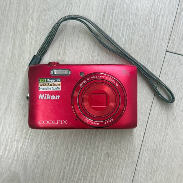 니콘 쿨픽스 S3600 (레드) 디캄 (Nikon Coolpix)