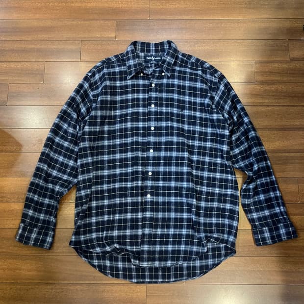 폴로랄프로렌 플란넬 체크셔츠 L