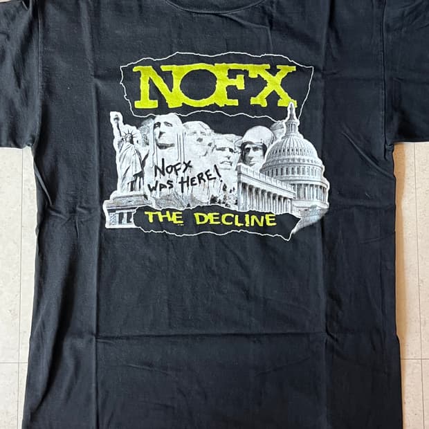 빈티지 NOFX 더 디클라인 티셔츠