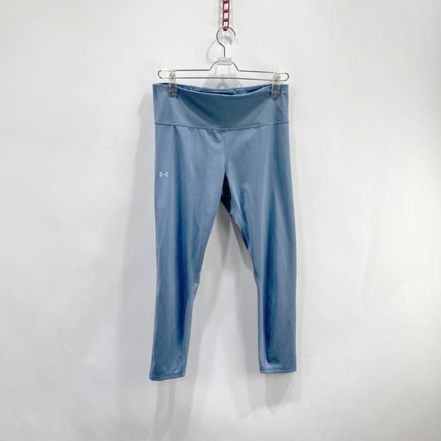 언더아머 여성 레깅스 블루 신축성 L