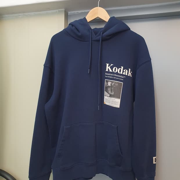 코닥 기모 후드티 xl