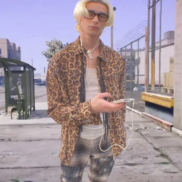 [46] masu 마수 22aw leopard shirts
