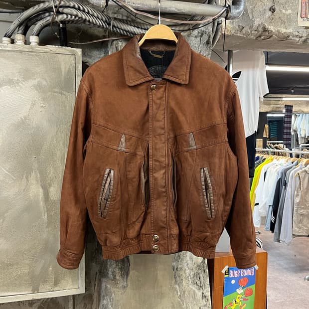 타운젠트 소가죽 레더 자켓 브라운 100 #csz2370