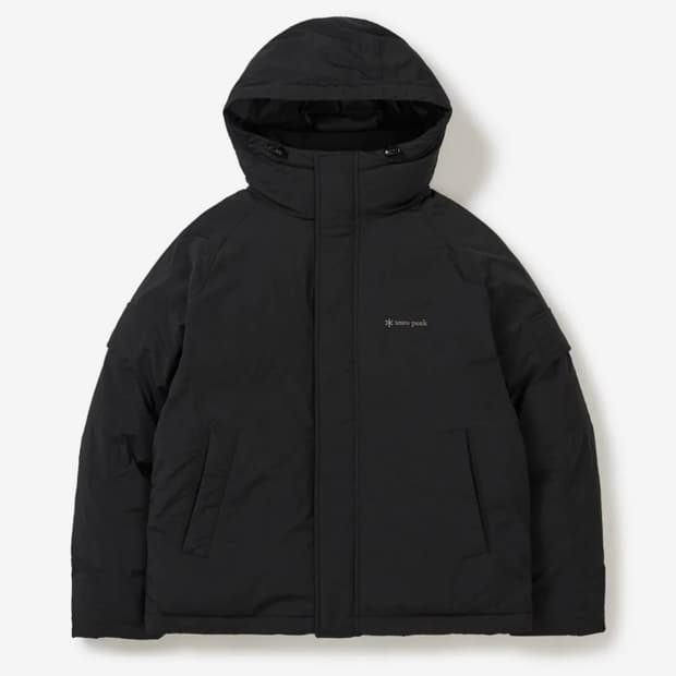 [100] 스노우피크 시티캠퍼 유틸리티 후드 다운자켓 블랙