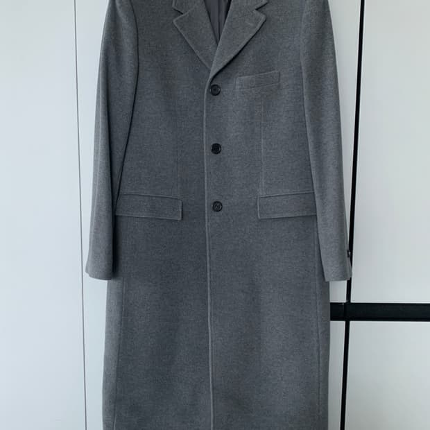 [L] MNGU 체스터필드 코트 캐시미어 혼방