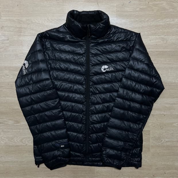 네파 구스다운 800 로고 경량패딩 점퍼 [블랙] S/90