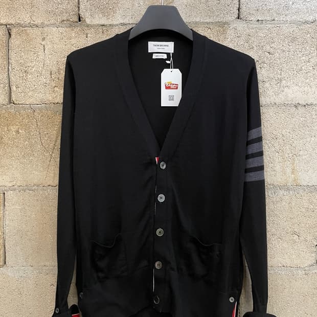 톰브라운 메리노 울 가디건 