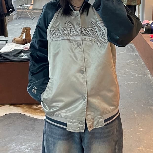 MLB 뉴욕 양키스 스타디움 새틴 자켓 H1671