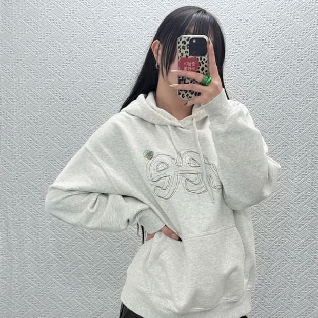 리 LEE 키치 체인 트위치 로고 후드티 M C08497