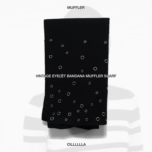VINTAGE 아일렛 반다나 머플러 스카프