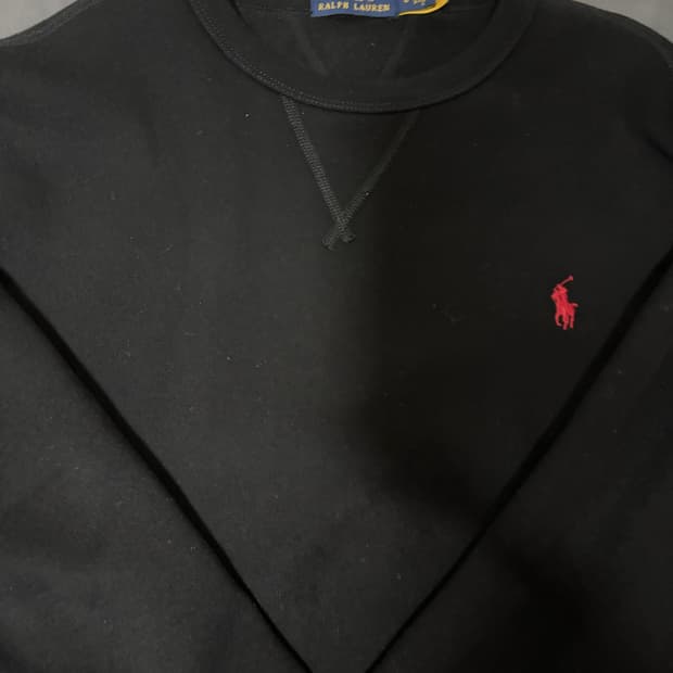 폴로 맨투맨 블랙 L