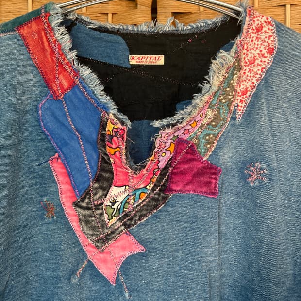 캐피탈 패치워크 롱슬리브