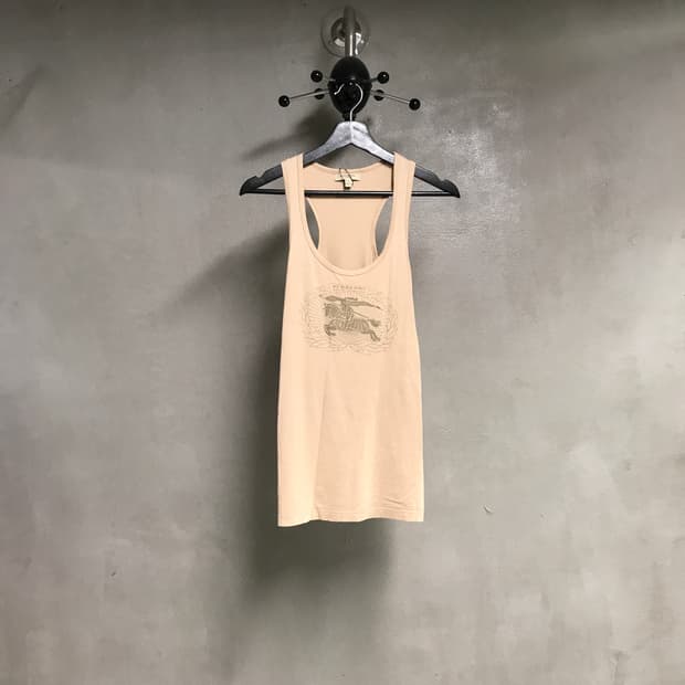 버버리 베이지 슬리브리스 S(W)