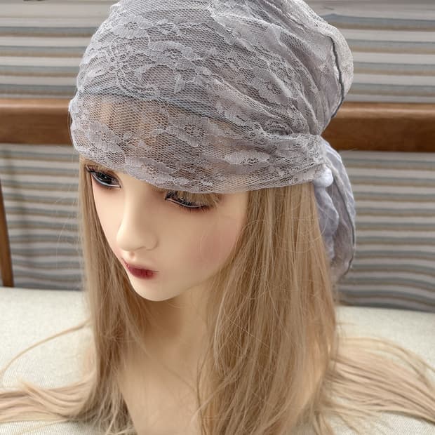 two-way lace wrinkle viscose scarf