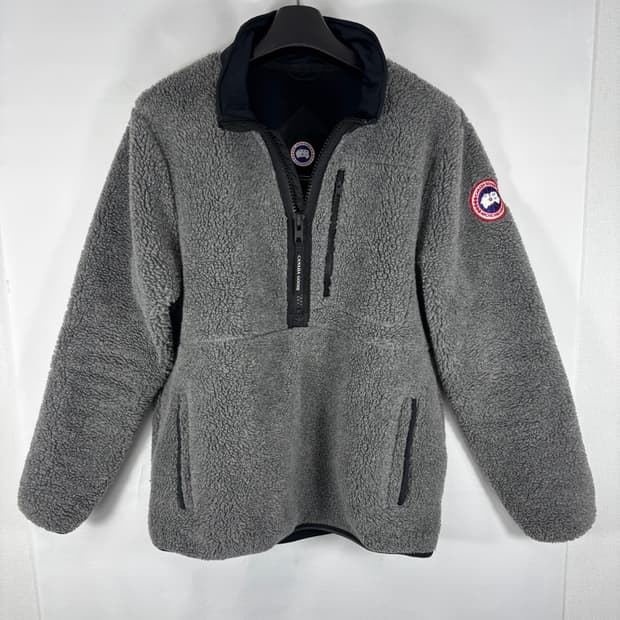 (새상품급)캐나다구스 렌프루 플리스 풀오버 반집업 후리스 그레이