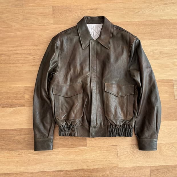 쿠어 베지터블 레더 자켓 a-2 L