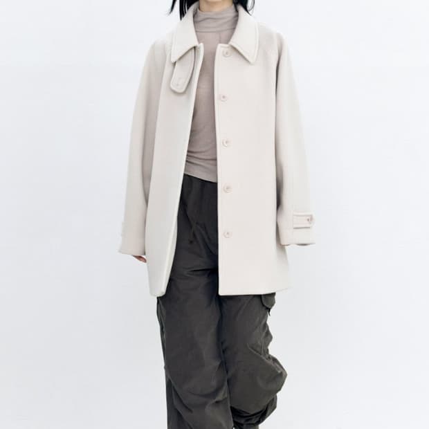 (XS) 인사일런스 우먼 소프트 하프 발마칸 코트