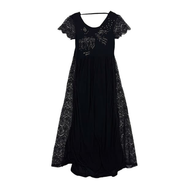 Hysteric Glamour Cupid Lace Panel Dress