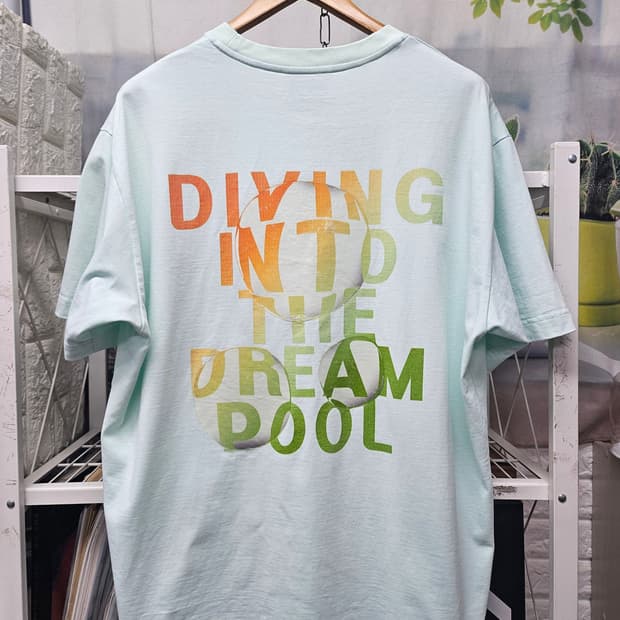 솔리드옴므 남성 반팔티 100 오버핏 백프린팅 그래픽 반팔티셔츠 MM76