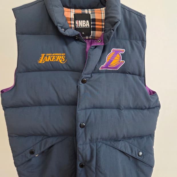 NBA LA레이커스 덕다운 패딩 조끼 XL
