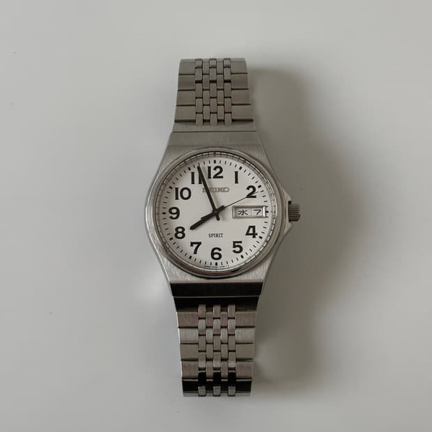 1990s Spirit Arabic Index Silver Quartz 