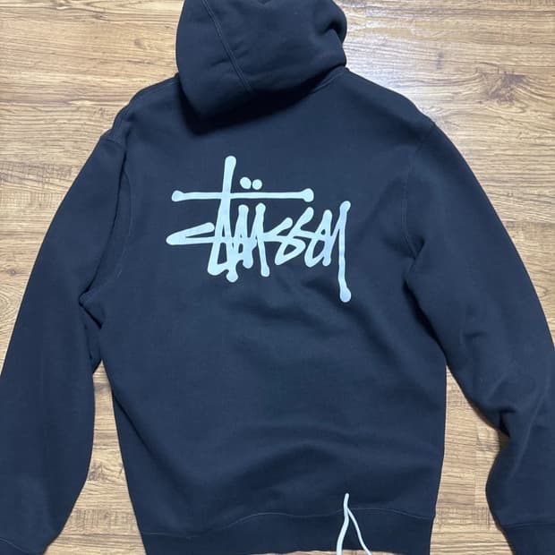 스투시 베이직 기모 후드티 L 급처