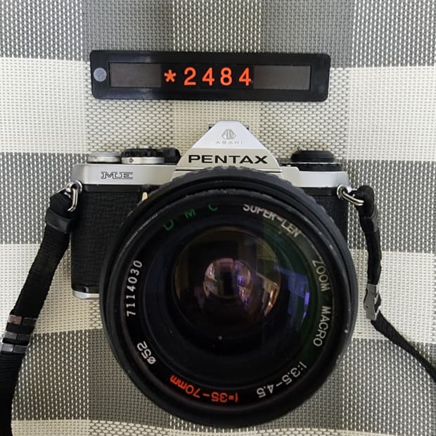 펜탁스 ME 실버바디 필름카메라 35-70mm 줌렌즈