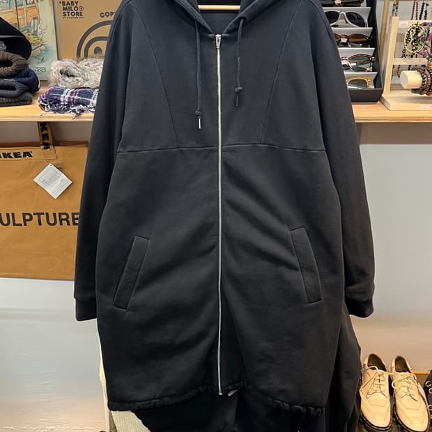 [100~105] 알렉산더왕 블랙 롱 짚업후드 M 