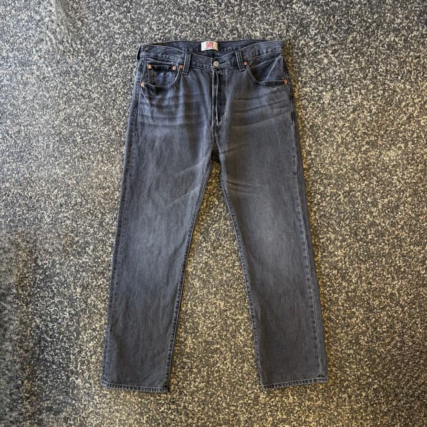리바이스 501 그레이 데님 팬츠 (36)