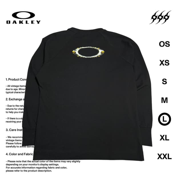 오클리 RS VEIL 1975 L사이즈 롱슬리브 티셔츠
