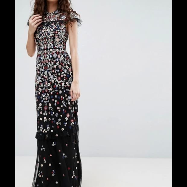 needle&thread니들앤스레드 자수 드레스