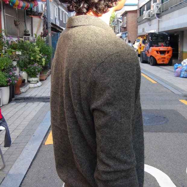 폴로 램스울 니트