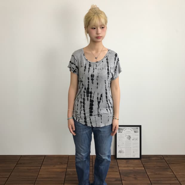 BLEU Tie Dye Rayon Blend Tee