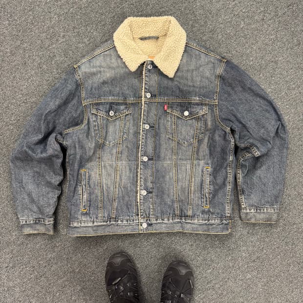 리바이스 빈티지 70520 셰르파 트러커 데님자켓