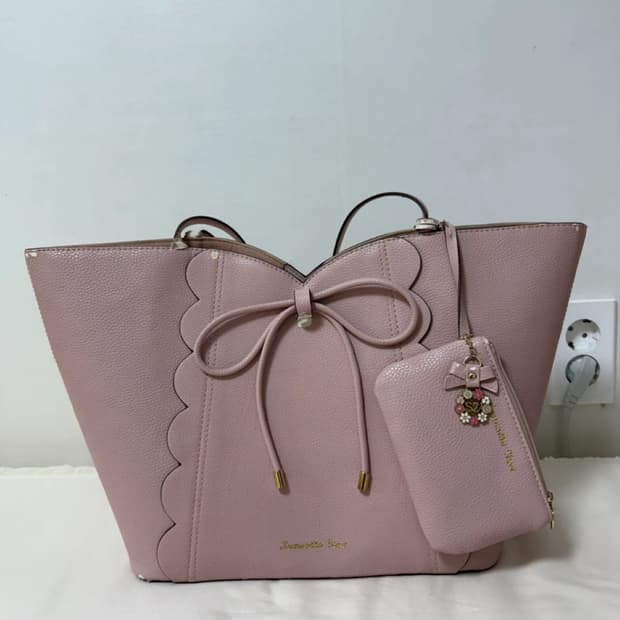 사만다베가 핑크 도트백 갸루 스나계