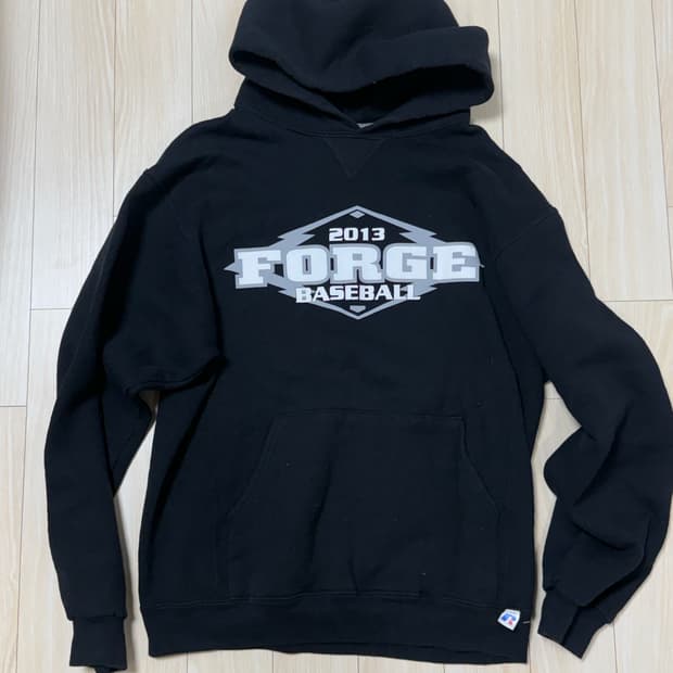 러셀 포스 빈티지 후드티 m