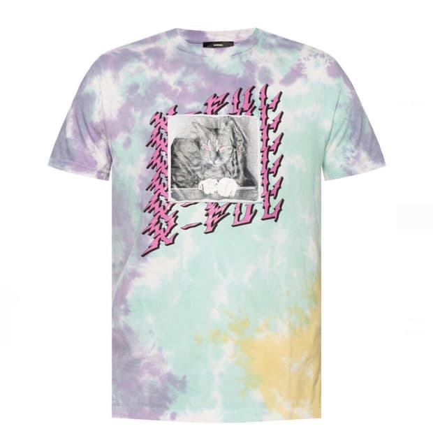 디젤 희귀 T-Daria M 타이다이 티셔츠