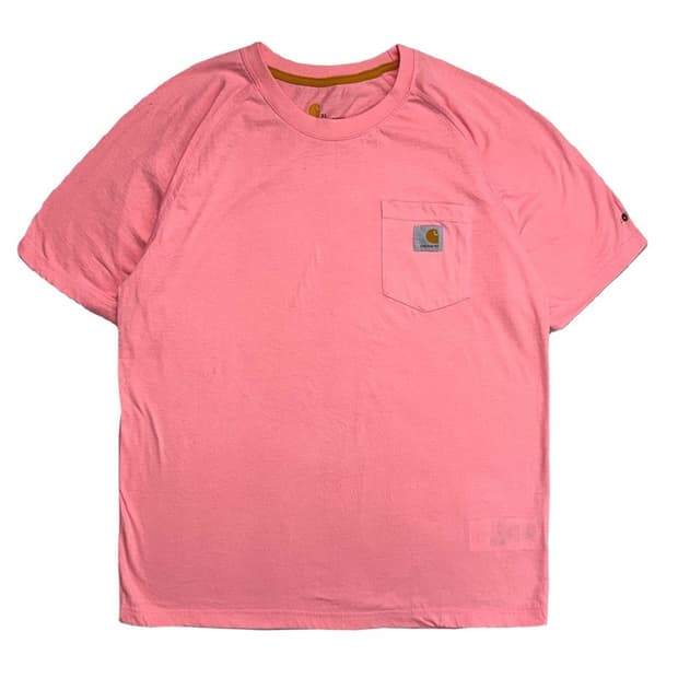 CARHARTT 포켓 반팔 티 핑크 XL