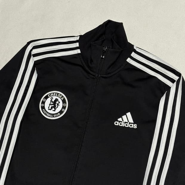 S 아디다스 첼시 블랙 트랙탑