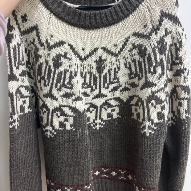 Lap 노르딕 패턴 니트